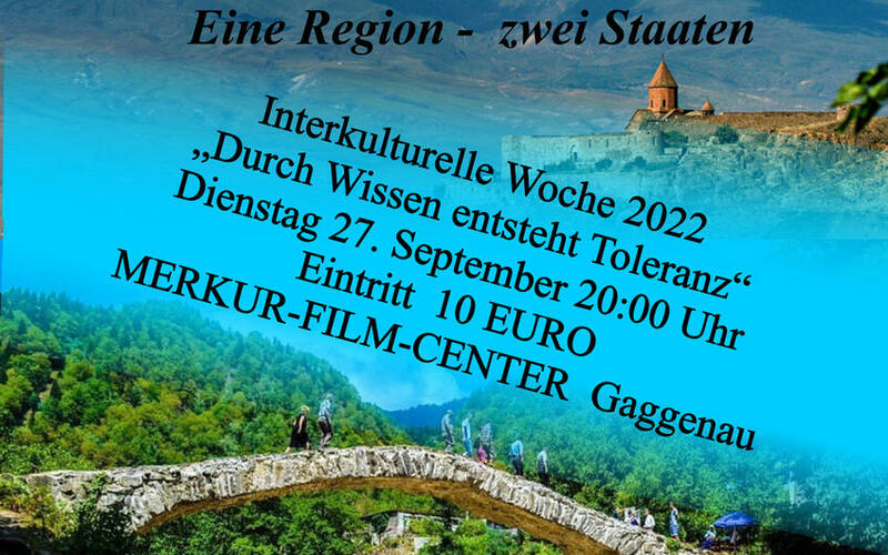 Plakat zum Film "Der KAUKASUS – eine Region – zwei Staaten"